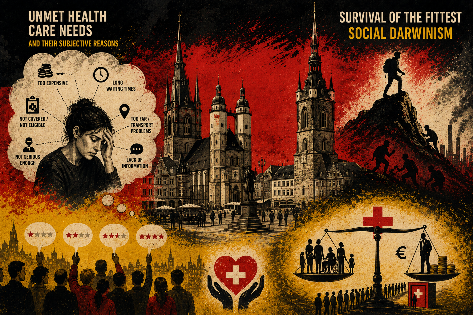 Halle 2024 health economics conference presentations on unmet health care needs, Social Darwinism and health policy preferences